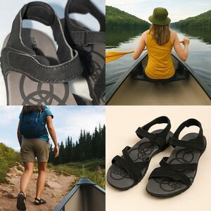 Women’s Merrell Sport Sandals QForm Comfort Black Size 9M Outdoor Hiking NWOT